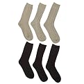 Merona&reg; Crew Socks 6 pk Brown 9-11