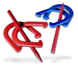 Deluxe Outdoor Rubber Horseshoes Set [Outdoor Stakes & Shoes Only]