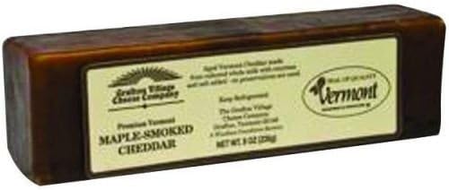 Grafton Maple Smoked Cheddar Cheese, 8 Ounce -- 12 per case.