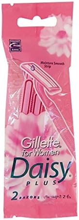 Gillete for Women Daisy Pink Plus 2 Razors Moisture-smooth Strip Provides Lubrication with Each Stroke and Ship From Us to You Within 5 Days.