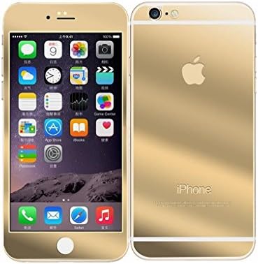 iPhone 6 Screen Protector, Front+Back [3D Touch Compatible] wintekxu® Color Plating Mirror Tempered Glass Screen Protector for iPhone 6/6s (gold)