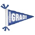 Graduation Pennant Balloon - Blue (31")