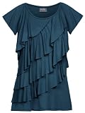 Flirty Diagonal Ruffle Dual Maternity and Nursing Top