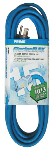 15 Ft 16/3 Cold Weather Extension Cord W/ Primelight Indicator Light On Sale