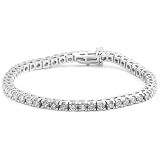 14k White or Yellow Gold Diamond 4-Prong Tennis Bracelet (2 cttw, H-I Color, I1-I2 Clarity)