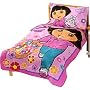 Dora Explorer Flowers Toddler Bedding Set