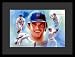 David Wright (New York Mets, In Action) Sports White Wood-Mounted Poster Print - 11