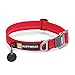 Ruffwear, Crag Dog Collar, Stylish Adventure Collar with Premium Reflective Design, Quick Release Buckle, Lightweight All-Day Comfort, Red Currant, 14