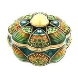 Scalloped Pearl Jeweled Trinket Box