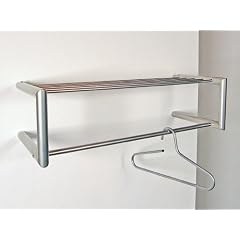 Wandgarderobe Flurgarderobe SMOOTH nickelfarben stabil
