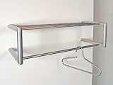 Garderobe Wandgarderobe mit Ablage Stahlrohr Sale