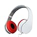 ECOOPRO Lightweight Portable Stereo Headphones Headset Earphones for MP3,MP4,PC,Tablet,Most Smartphone White
