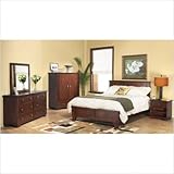 Canyon 5-Piece Low Profile Bedroom Set in Medium Brown Size: Eastern King
