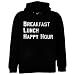 Breakfast Lunch Happy Hour Sweatshirt, Drinking Sweatshirts, Beer Hoodies