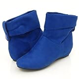 Bamboo Capella48 Ankle Boots Blue Suede