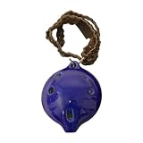 Clay Key of D Ocarina Flute, w / Necklace, Bass D - B0009V9X3K