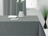 NAPPE ANTI-TACHES RECT. 140*240 cm ALIX GRIS