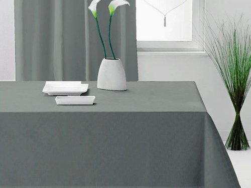 NAPPE ANTI-TACHES RECT. 140x240 cm ALIX GRIS