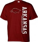 Arkansas Razorbacks Cardinal Primary Cube T-Shirt
