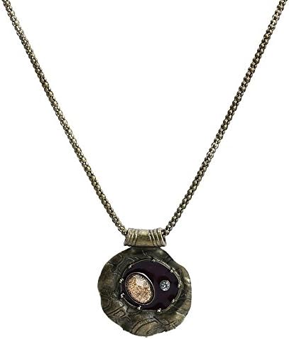 Cool present Stament Necklaces Enamel Cameo Pendant Long Bronze Vintage Chain European Style 1pcs