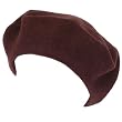 NEW 100% WOOL FRENCH BERET TAM BEANIE SLOUCH HAT CAP BROWN Medium