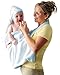 ClevaMama Apron Hooded Baby Towel - Bath Towel With Hood, Soft Cotton Bath Wrap, Blue