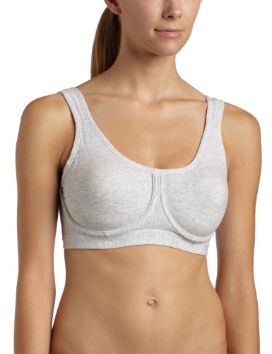 Lily of France Women's Sport in Action Sport Bra with Outside Wire and Back Hook