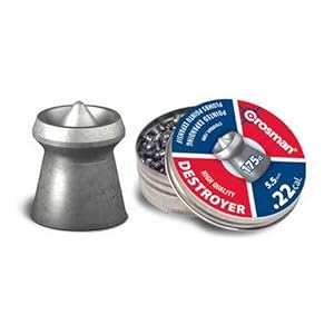 Crosman DES22 Destroyer 0.22 Caliber Airgun Pellets (175-Count)