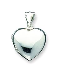 Sterling Silver Domed Heart Locket