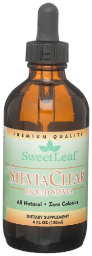 SweetLeaf SteviaClear Liquid Stevia, 4-Ounce Bottles (Pack of 2)