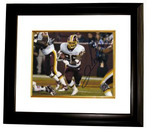 Clinton Portis signed Washington Redskins 8x10 Photo Custom Framed