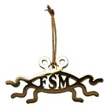 Flying Spaghetti Monster Metallic Hanging Ornament