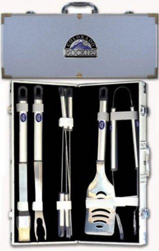 Buy Colorado Rockies 8 Piece BBQ Set by FansEdge