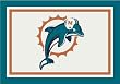 Miami Dolphins 5' 4" x 7' 8" Team Spirit Area Rug