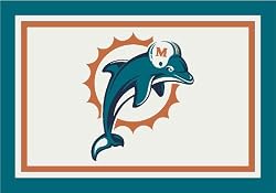 Miami Dolphins 5' 4" x 7' 8" Team Spirit Area Rug