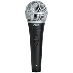 Shure PG58XLR Vocal Mic with XLR to XLR Cable