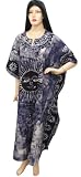 Elegant SUN Print Kaftan Plus Size Maternity Night Gown