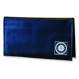 MLB Seattle Mariners Leather Checkbook Cover Wallet