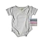 Baby Bambu Natural Short Sleeve Kimono Bodysuit