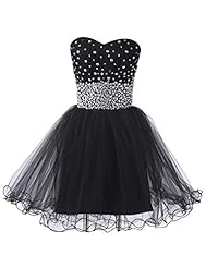 Strapless Cocktail Ruched Sequined Beaded Lace-Up Acrylic/Satin/Tulle  Round Neck Sweetheart  Ball Gown Homecoming Dress/Prom Dress/Party Dress 