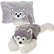 Fiesta 18" HUSKY Peek-A-Boo Plush Transforming Pillow