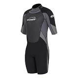 Osprey Junior Shorty Wetsuit - Black/Grey - 28