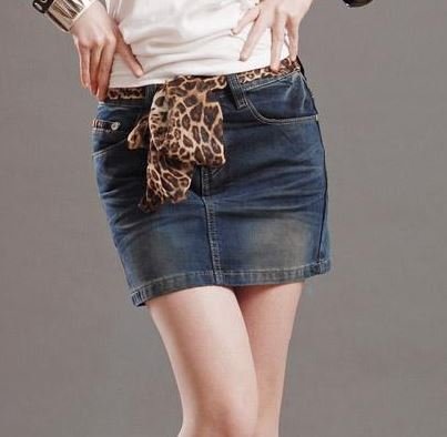 (ALLURE) デニム スカート ダメージ クラッシュ マイクロミニ ビンテージ風 ミニ ブルー AF0510