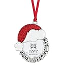 Rockin' Doggie Pewter Ornament, Santa Paws/Picture