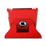 DURAGADGET Housse Etui Rotatif de Luxe en Rouge pour Apple iPad 2 Wi-Fi & Wi-Fi + 3G 16 Go 32 Go 64 Go (derni�re g�n�ration 2011) - vue horizontale ET verticale - Garantie 5 anspar Duragadget