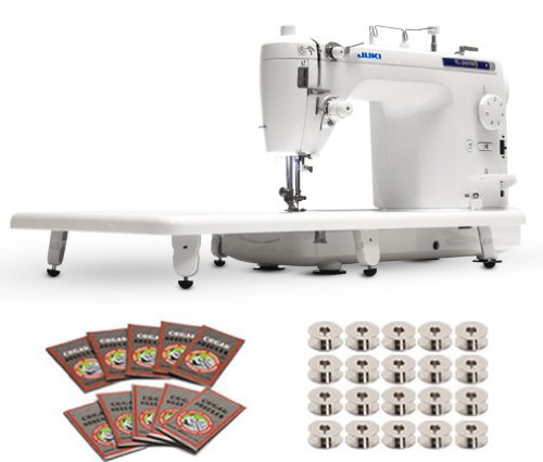 Juki TL-2010Q 1-Needle, Lockstitch, Portable Sewing Machine with Automatic Thread Trimmer for Quilting, Tailoring, Apparel and Home Decor & Bonus Package Including Bobbins and Needles On Sale