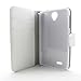 piaopiao fashion 3d bling leather wallet card flip Case Cover Skin For Lenovo A850 (eiffel)