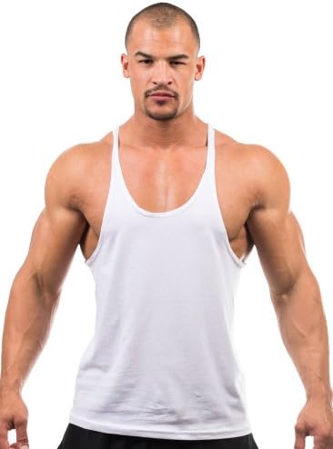 Louisville Men's Blank Stringer Y Back Cotton Tank Top