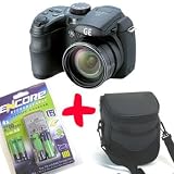 eHome Bundle: GE X5 Black Digital Camera +Ni-Mh Batteries +Charger +Soft Case (14MP, 15x Optical Zoom, 27mm Wide-Angle, 2.7 LCD)