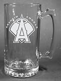 MLB Los Angeles Angels of Anaheim Laser Etched 27oz Glass Beer Mug
